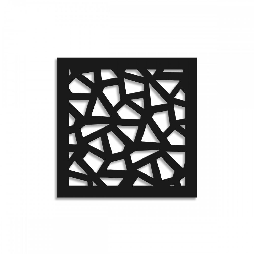 SEGMENTY - Panel perforowany PCV - CZARNY Parasol przeciwsłoneczny 98x98 cm Grubość 1 cm