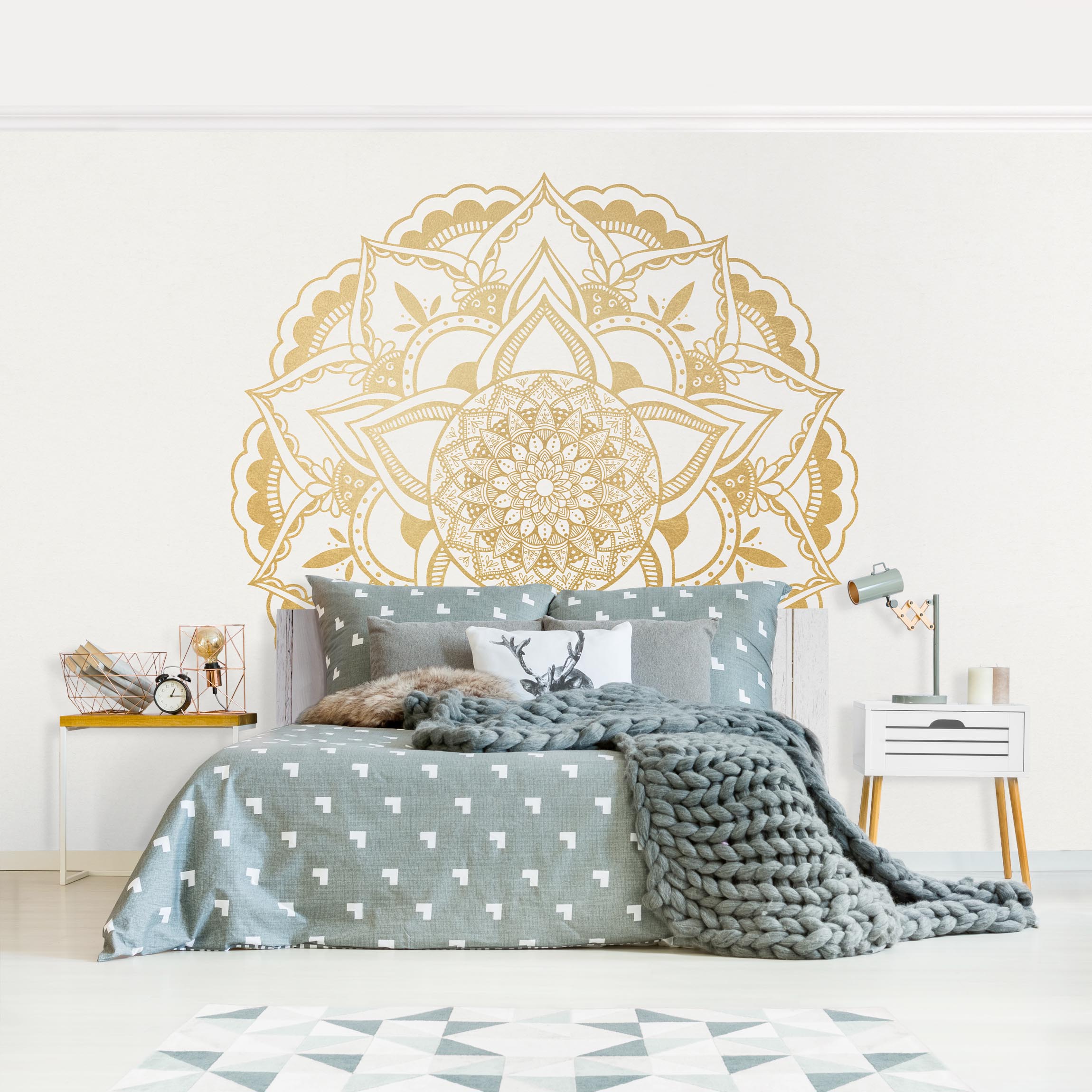 Runa Art Tabella decorazione della parete - 150 x 75 cm XXL Stampa su Tela Salotto Appartamento - pronta per essere appesa - 108453a