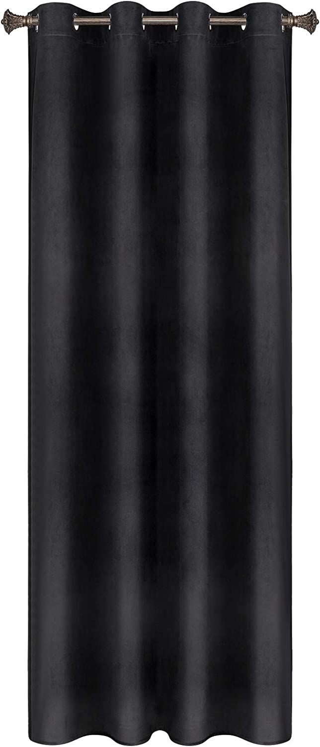 Anneaux Rideau Merriway - Lot De 24 - Œillet Fixe 32mm - Silencieux - Noir