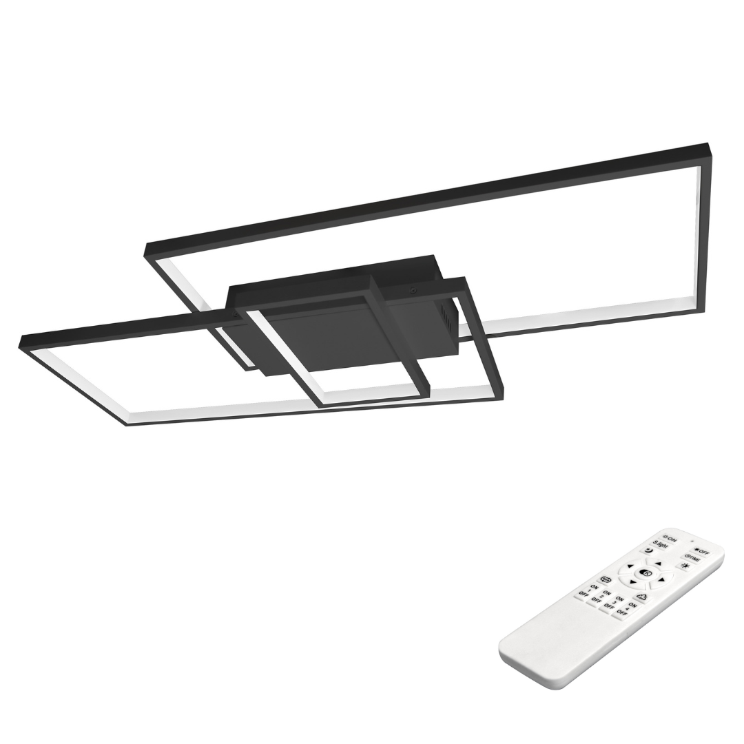 Żyrandol LED Vela 90W 83x36x8 cm IP20 3000K-6500K regulacja barwy + pilot czarny MasterLED