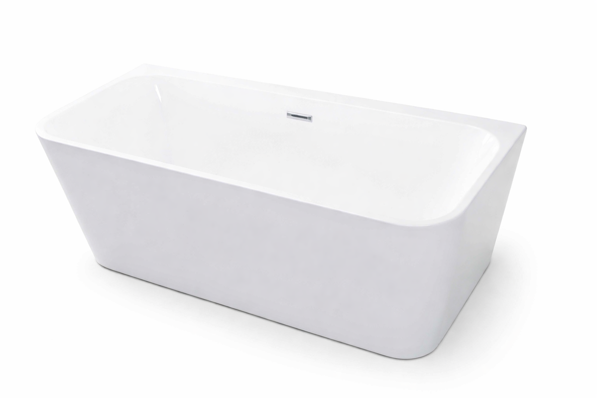 Baignoire îlot avec vidage – 170 x 75 cm – Blanc brillant – MIRABELLE - 2