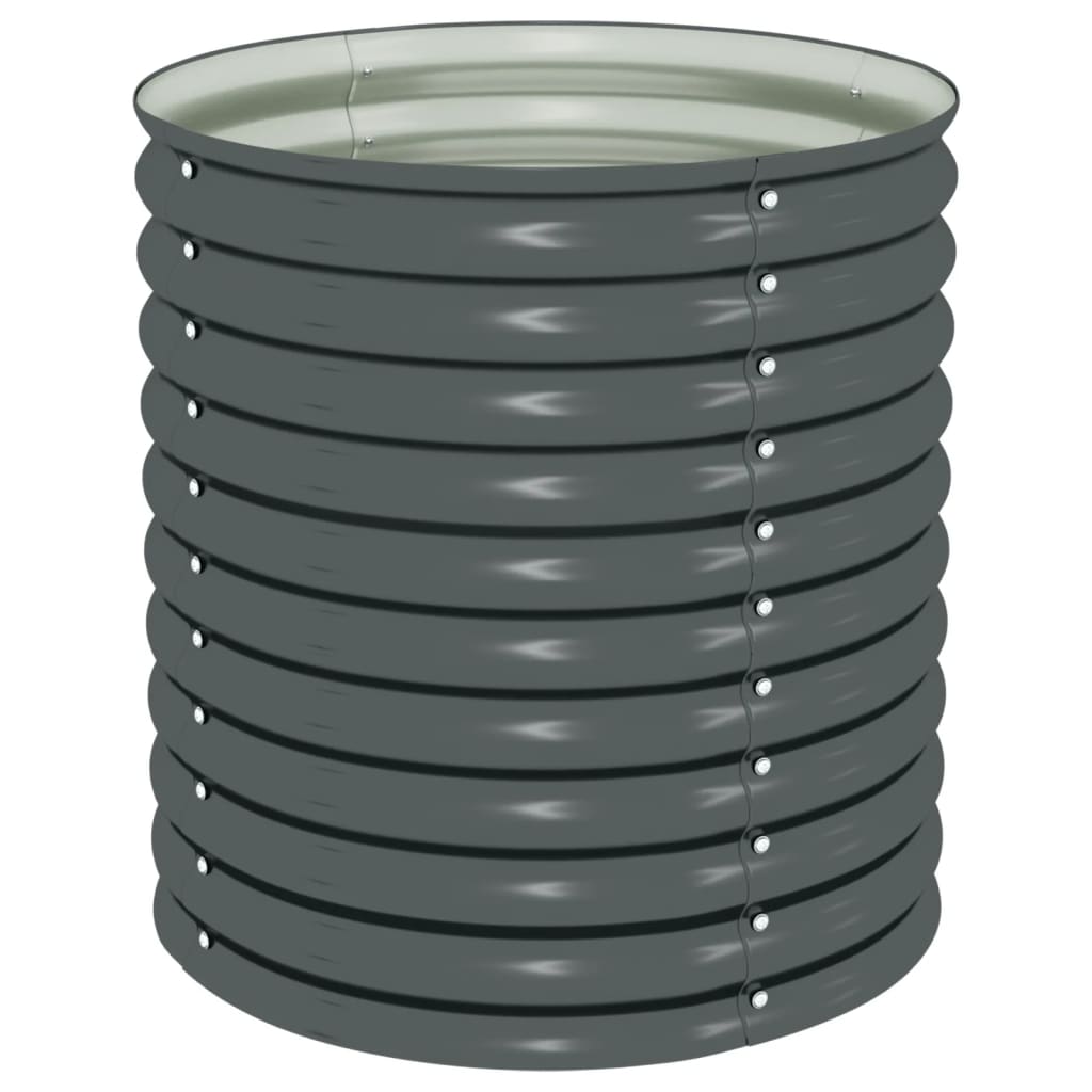 Maison Exclusive - Letto Rialzato Giardino 80x80x81 cm in Acciaio Zincato Grigio - 2