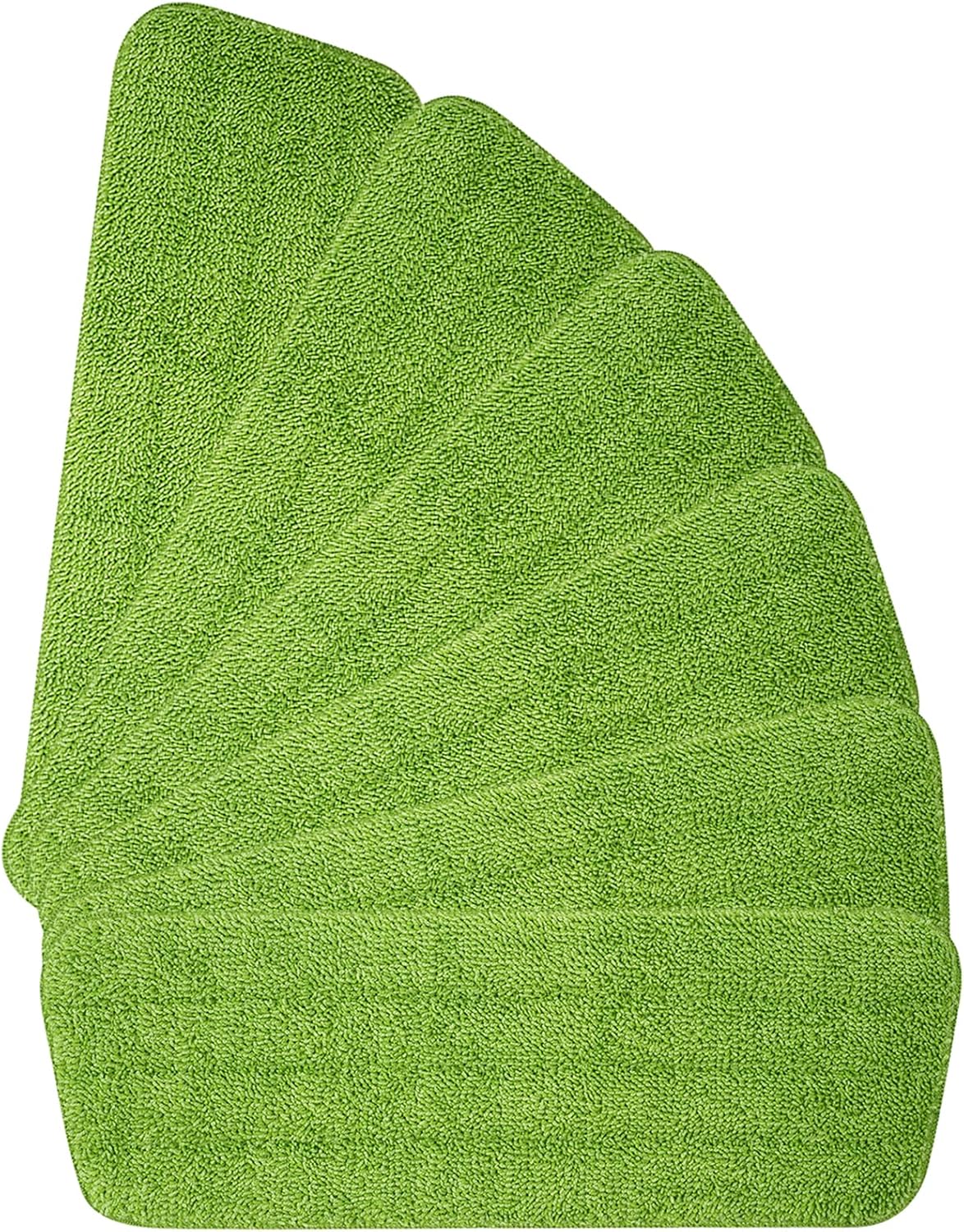 6 szt. wymiennych nakładek do mopa, nakładki z mikrofibry do mopa ze spryskiwaczem, 42 * 14 cm (zielone)