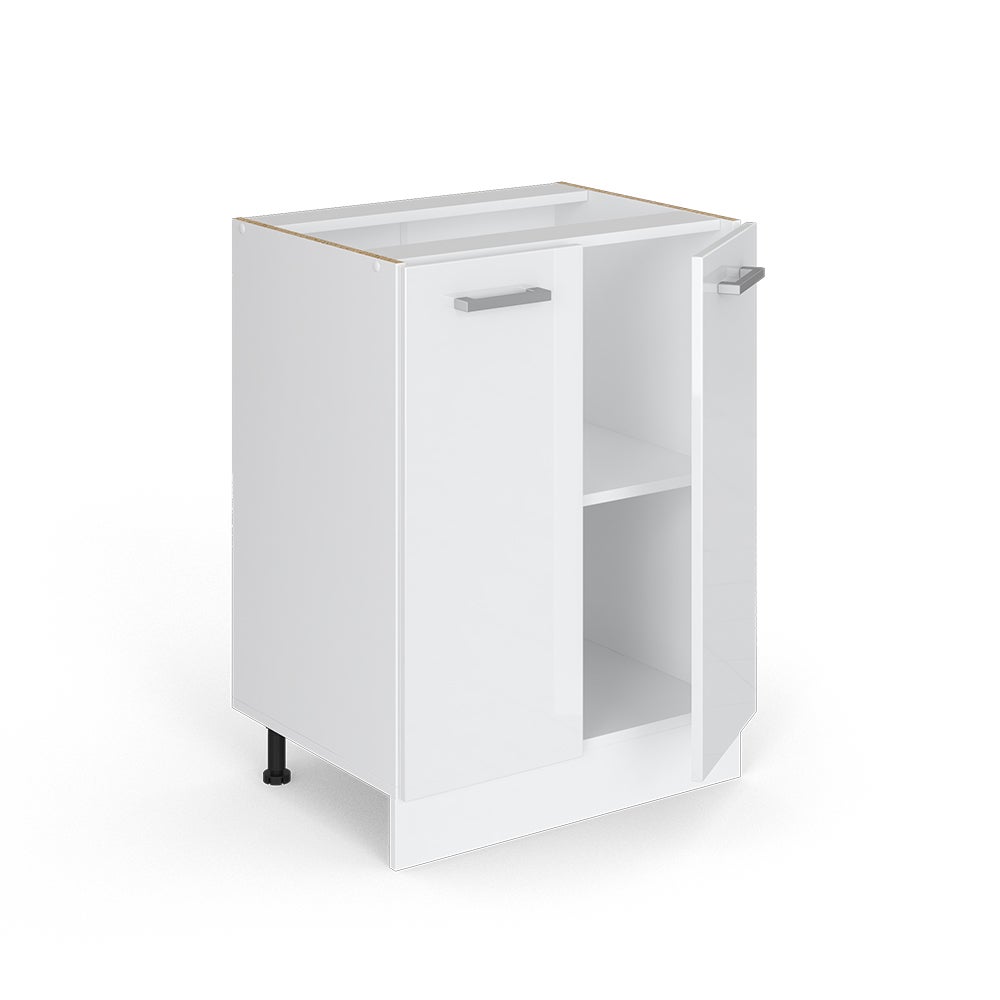 Vicco Meuble bas de cuisine R-Line, Blanc Haute brillance, 60cm sans PT - 4