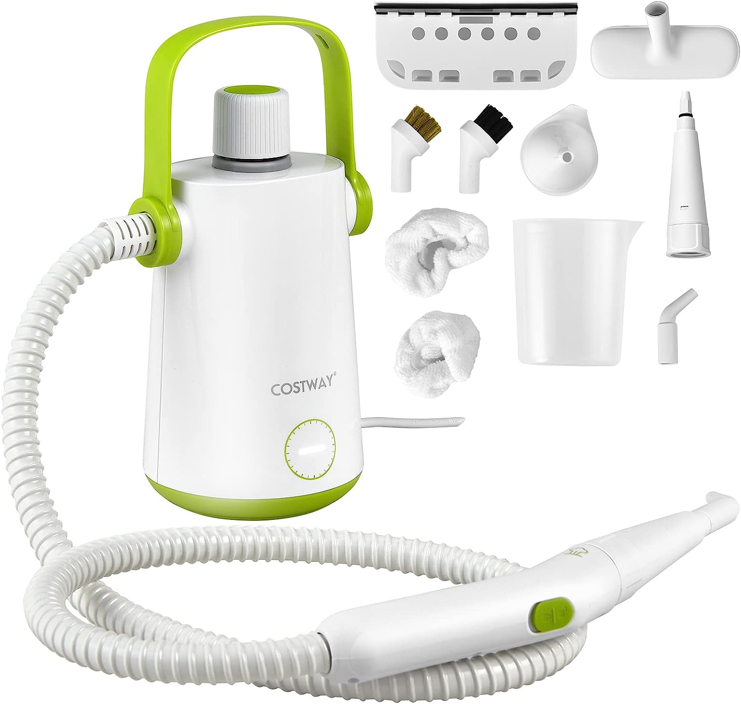 Neo® Pulitore A Vapore 10 In 1, 1500W, Viola. Vaporella Verticale Con Funzione Portatile, Serbatoio 400ml, 30 Minuti Di Vapore, 5 Panni Inclusi. Cavo 5 Metri.
