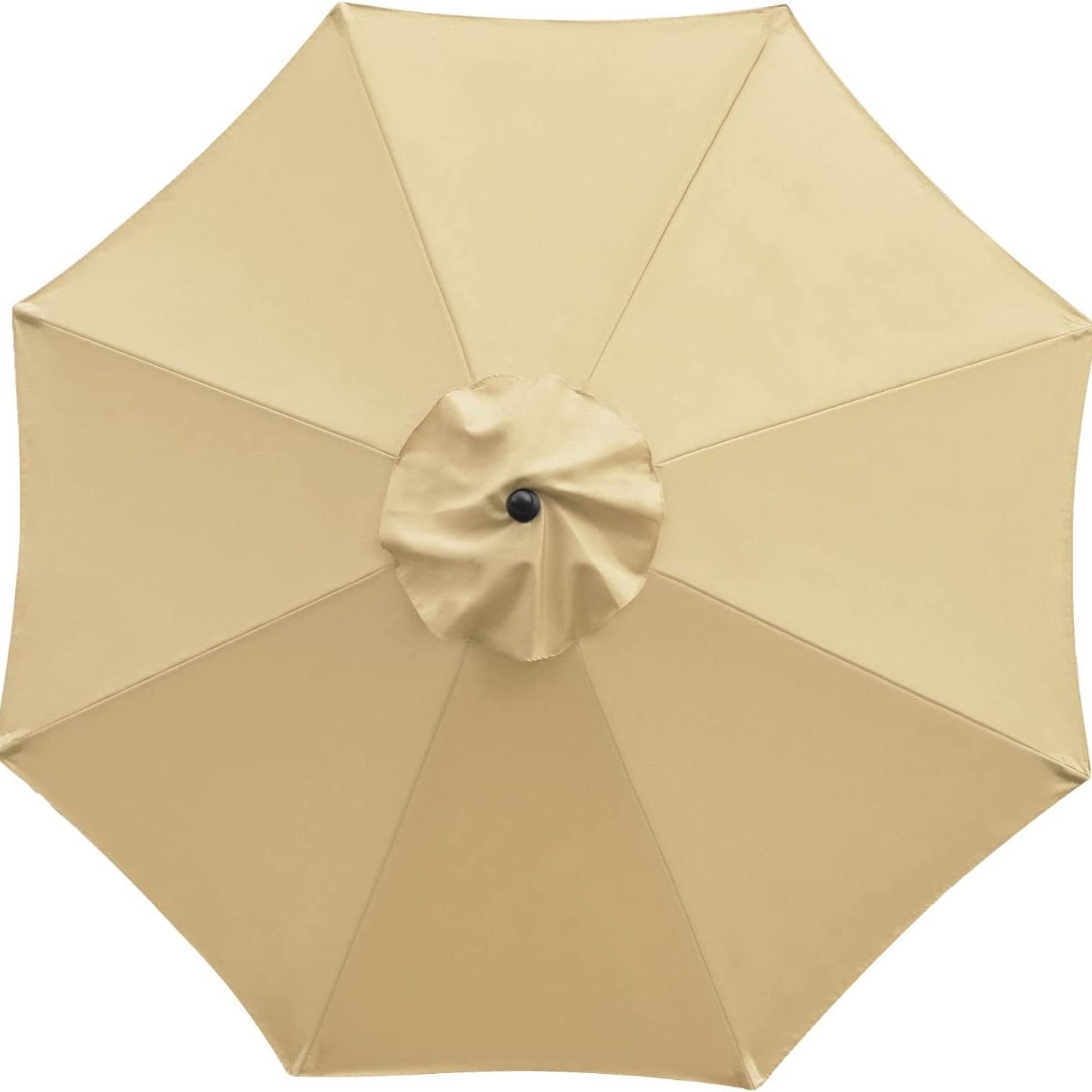 Zapasowa osłona do parasola ogrodowego, 2,7 m, kompatybilna z 8 żebrami (khaki)