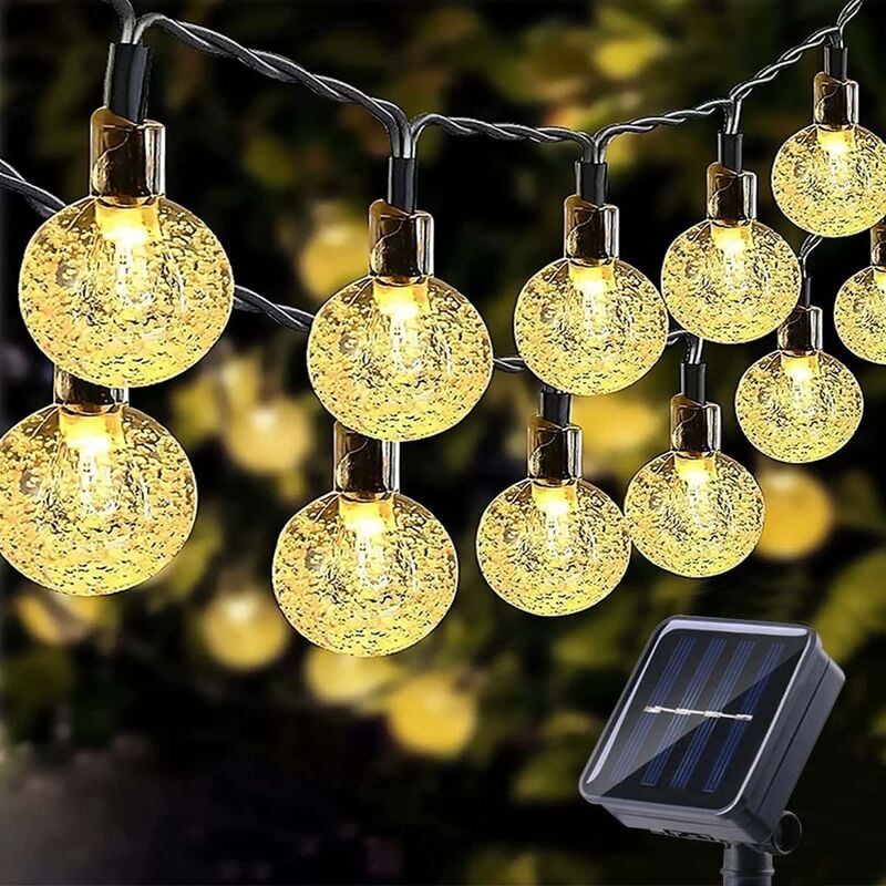 Solarna girlanda świetlna diod LED zewnętrzne solarne girlandy świetlne ciepła biel trybów do ogrodu na Boże Narodzenie wesela przyjęcia