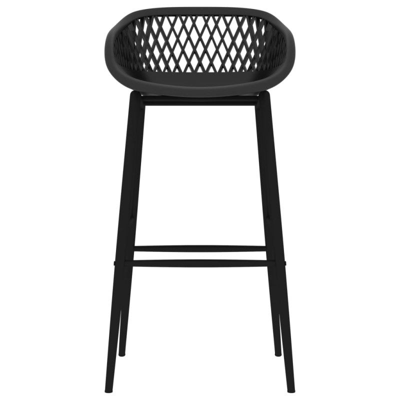 Sedie da Bar 4 pz Nere vidaXL - 3