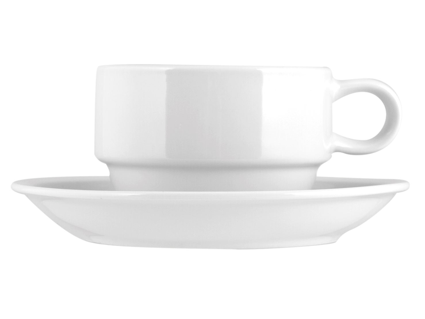 Tazas y platos de porcelana Ariston CC270, color blanco | Leroy Merlin