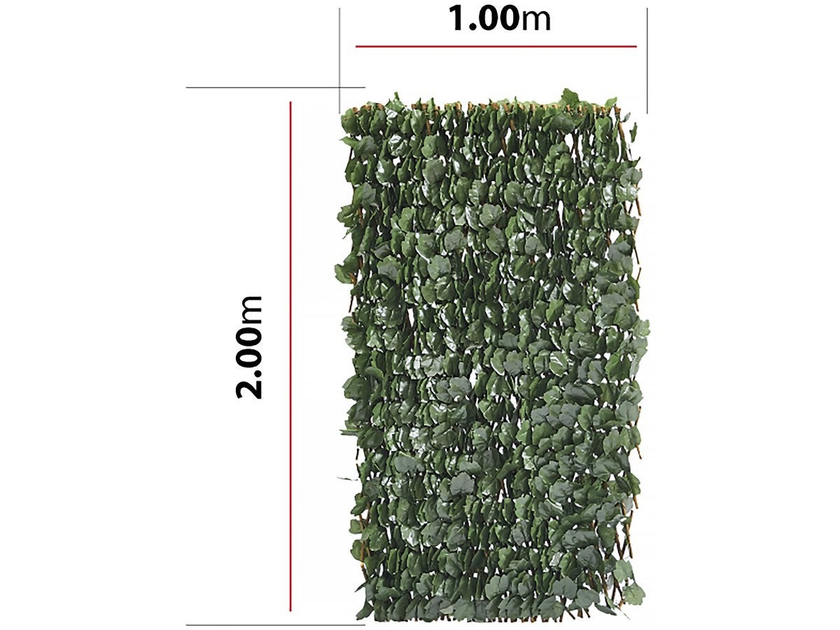 Set di 4 recinzioni a traliccio di salice - 6