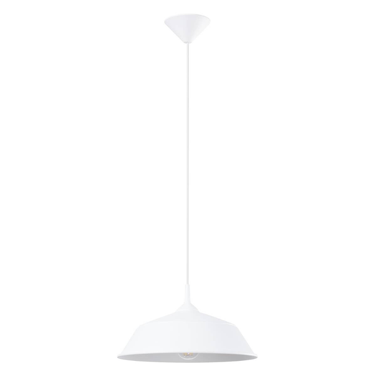 Lampa wisząca Frika biała 1xE27x15W wym: 74 x 34 x 34 cm metal Sollux Lighting