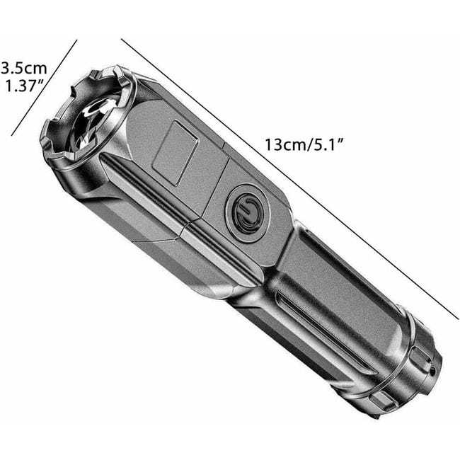 Mini lampe de poche LED porte-clés, torche EDC portable Mini lampe de poche LED porte-clés, torche EDC portable