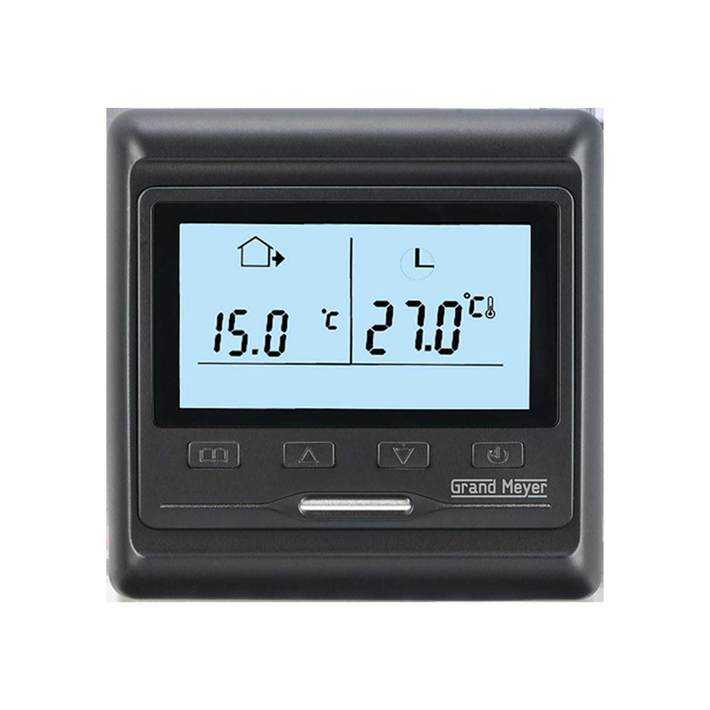Termostat programowalny HW800, 16A, 230 V, Czarny