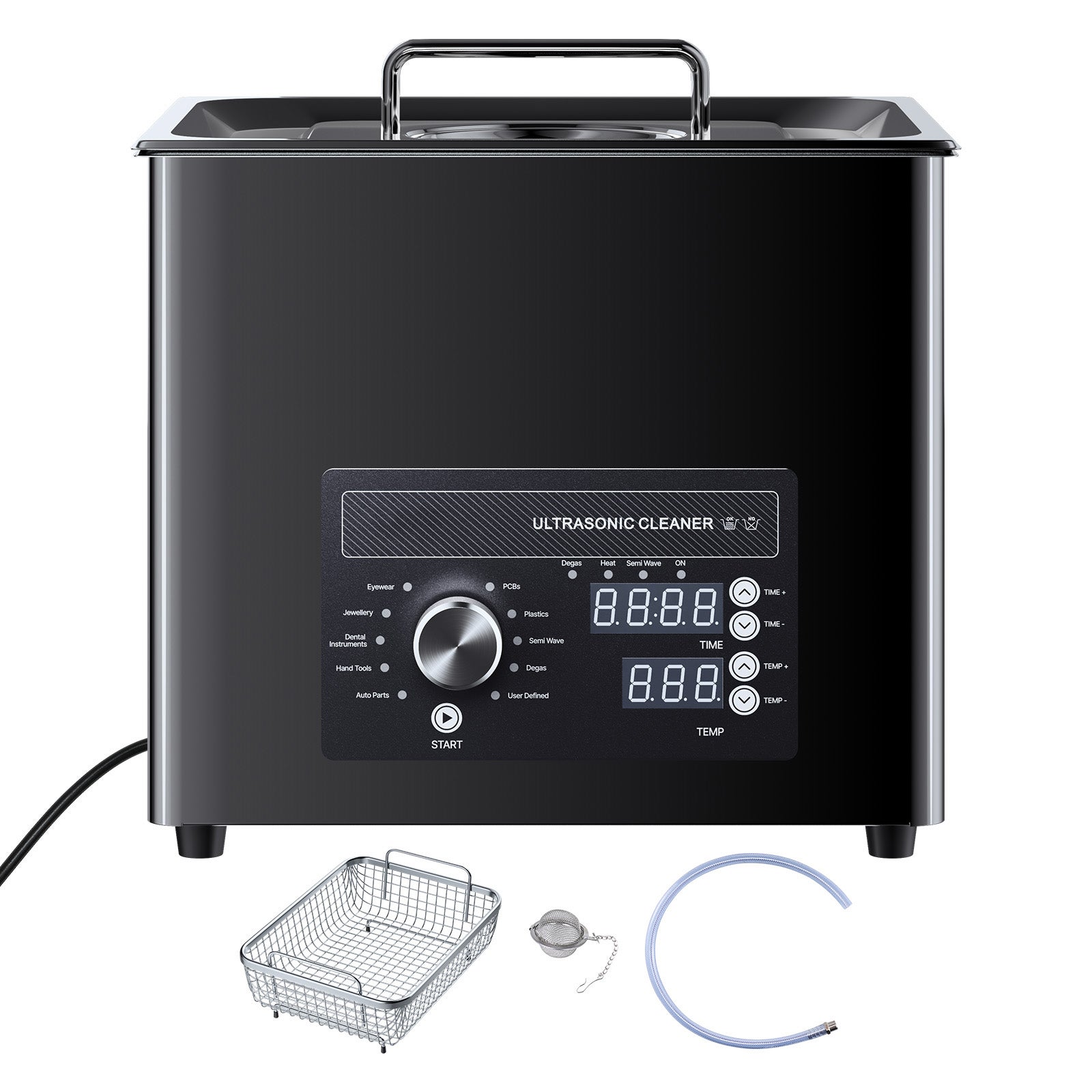 Nettoyeur a ultrasons SucceBuy 10 L, avec commande par bouton, en acier — free download