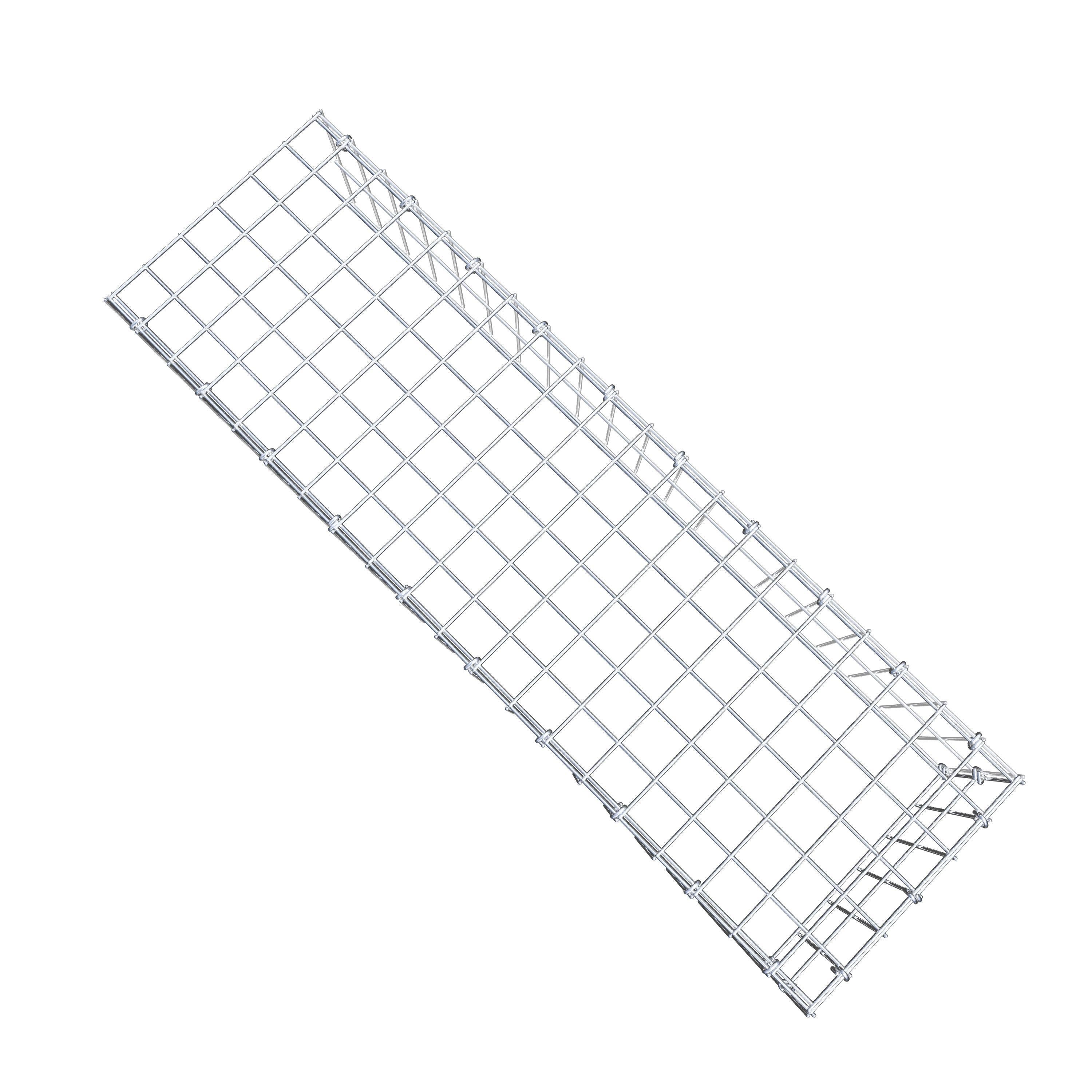 Gavión para ampliar y apilar, 100x20x30cm (LxHxP), malla 5 x 10cm, sin rejilla frontal ni inferior - 8