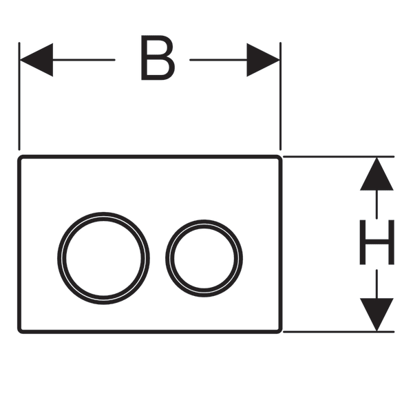 Plaque de commande Omega 20 Geberit blanc doré - 9