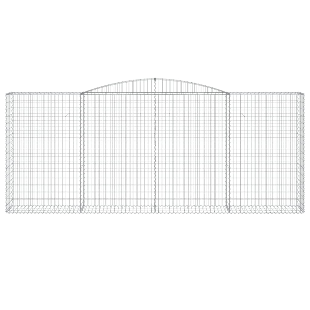 Maison Exclusive - Cesti Gabbioni ad Arco 2 pz 400x50x160/180 cm Ferro Zincato - 4