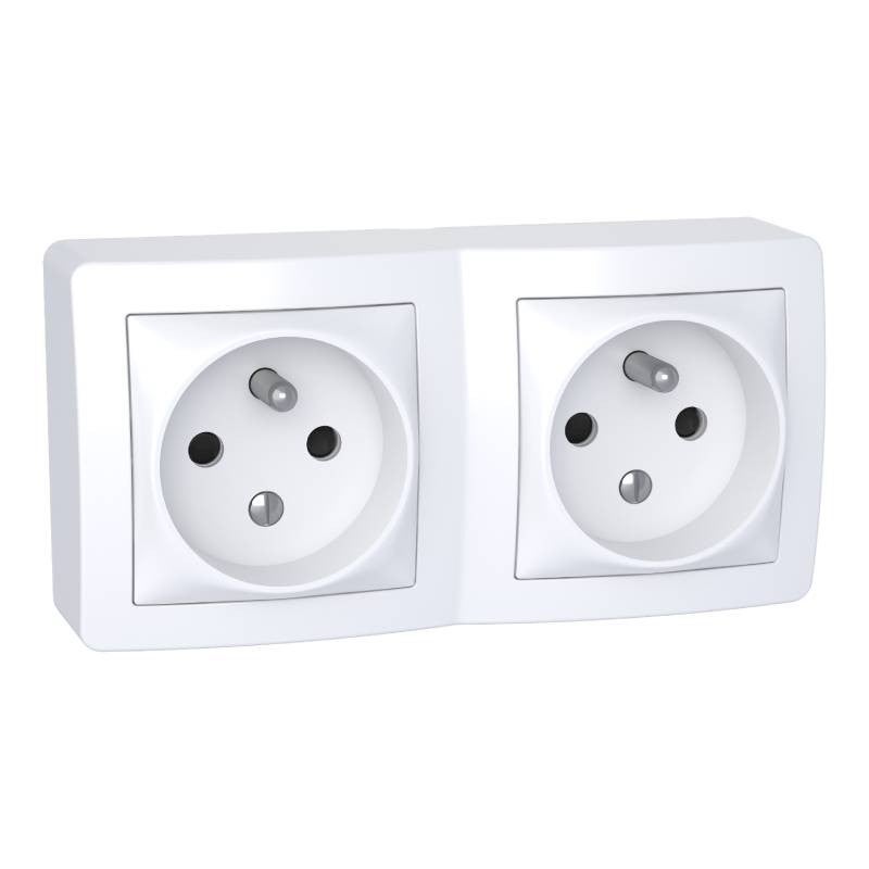 Prise Modulaire Rail DIN - Nylon Ignifuge, Contact Protégé, Pour Alimentation Électrique Sécurisée
