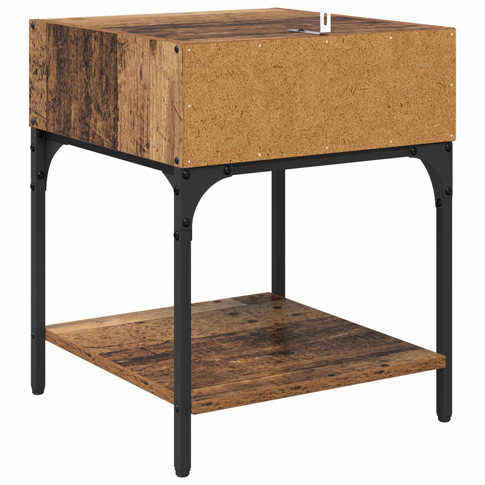 Tables de chevet 2 pièces bois ancien 40 x 40 x 50 cm - 8