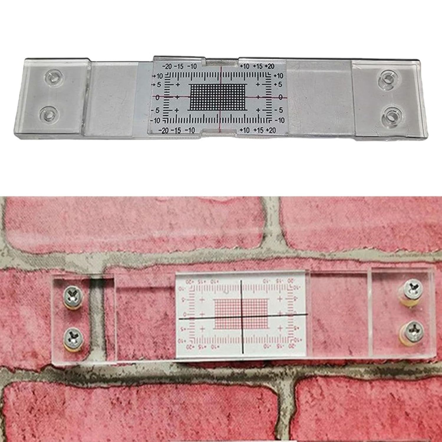 Outil de Mesure des Fissures 3 Pièces, Jauge de Largeur de Fissure, Étrier de Comparaison de Fissures D'Angle en Acrylique Transparent - 5