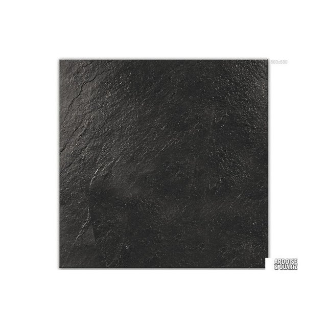 Carrelage en Ardoise Naturelle noire finition clivée 60x60x1 cm