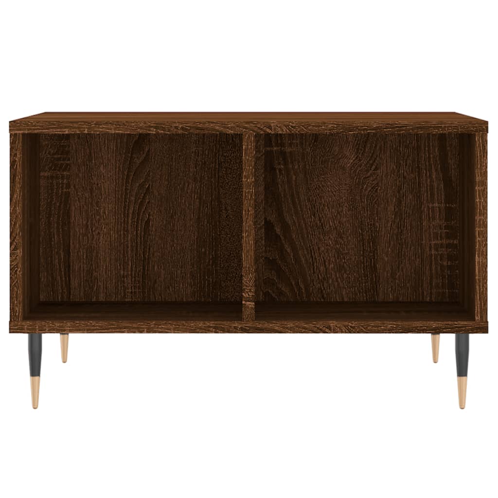 Table basse | Table d'appoint | Table de salon Chêne marron 60x50x36,5 cm Bois d'ingénierie - 4