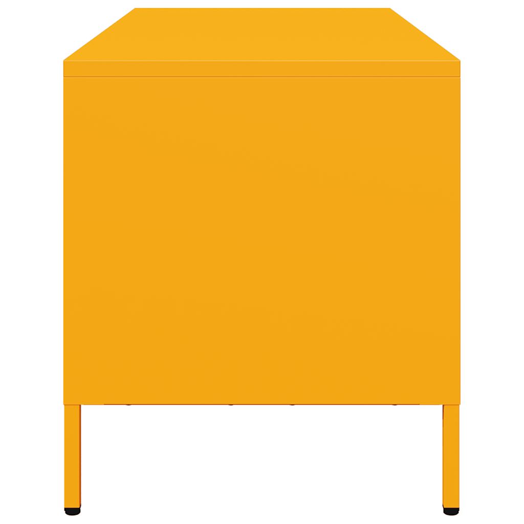 Móvel TV | Armário de TV 101 | 5x39x43 | 5 cm aço laminado a frio amarelo mostarda CFW55922 - 6