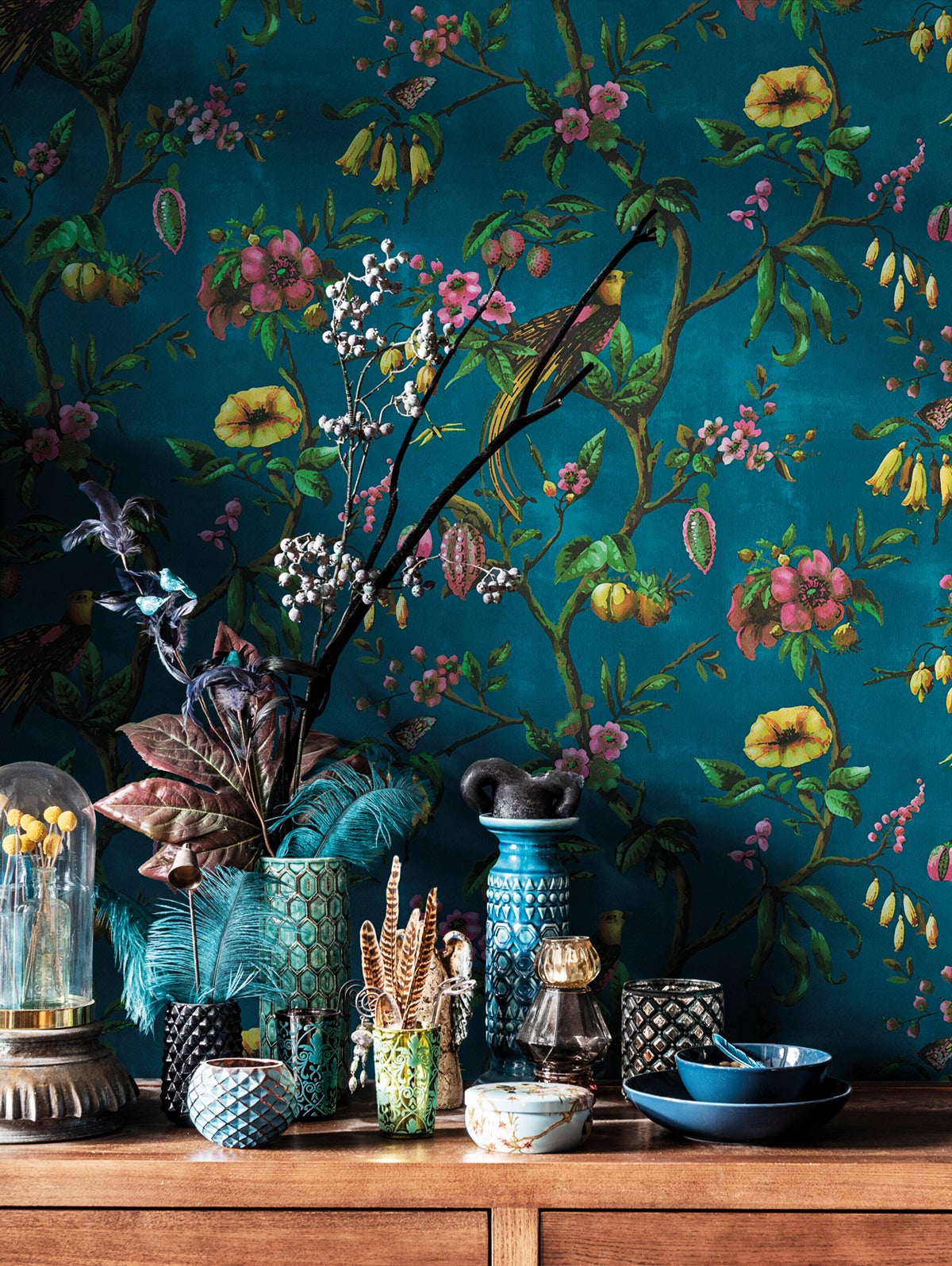 Papier peint vinyle sur intissé Lessivable Collection Bloom L.10.05 x l.0.53 m. - Réf. LTC-BLO443 - 2