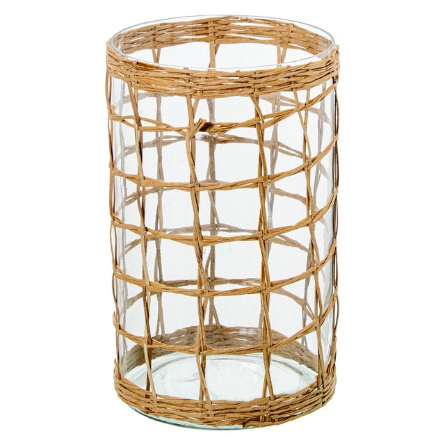 PORTAVELAS CRISTAL C/MIMBRE- Envio gratuito en Península