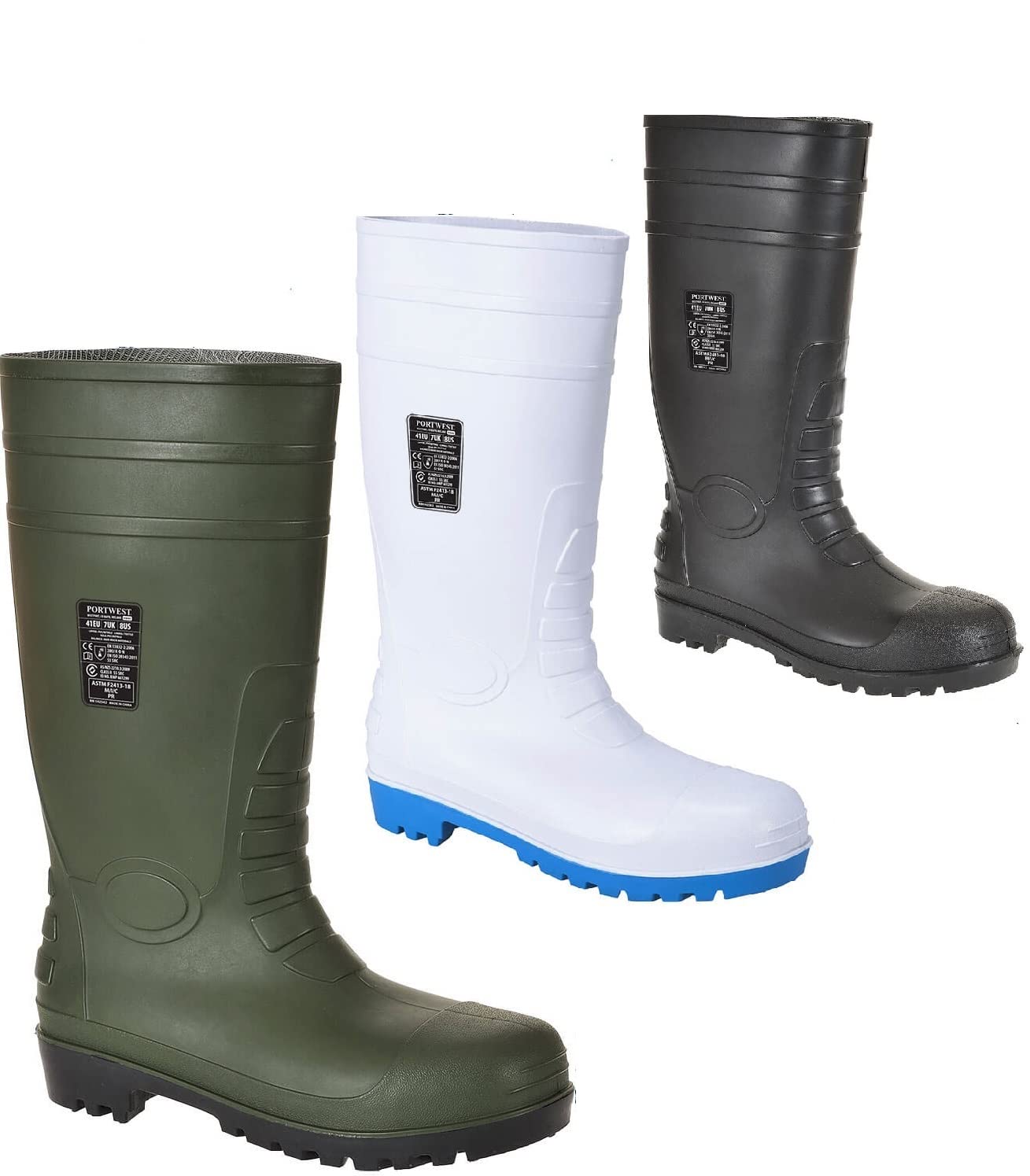 Stivale Wellington Total Safety S5: massima protezione e comfort Verde / 44 - 5
