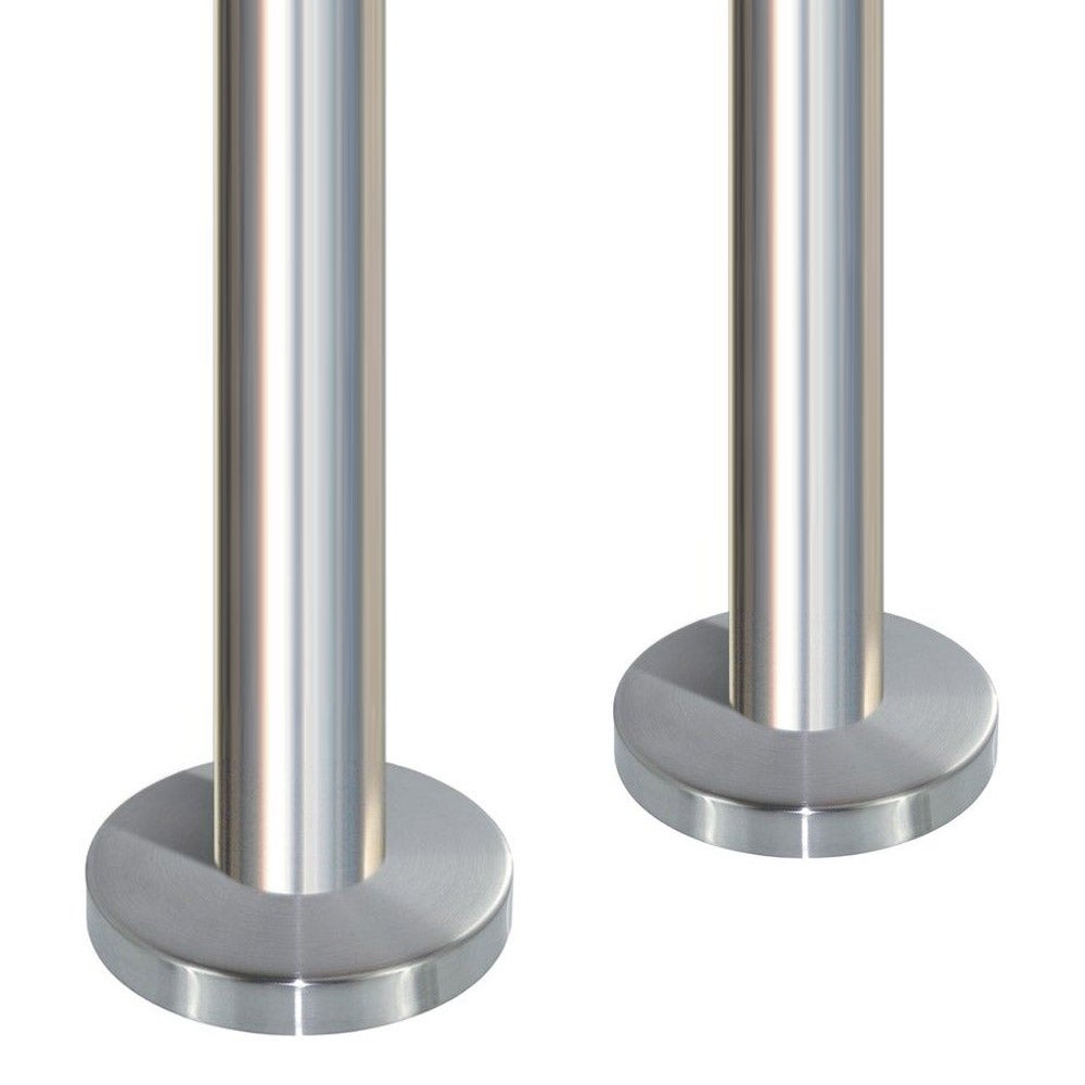 2 x Poteau de balustrade Modèle 24 - Tube Ø42.4 x 2 mm - H 970 mm ...