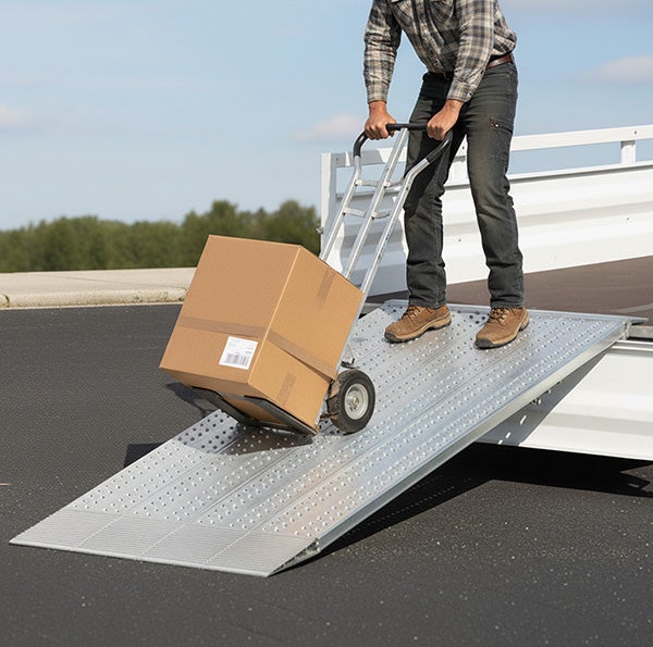 Rampe de chargement - Longueur 1960mm / Largeur 500mm - Charge max 425kg - Hauteur à franchir de 550mm - Vendue à l'unité - AOH500/2 - 2