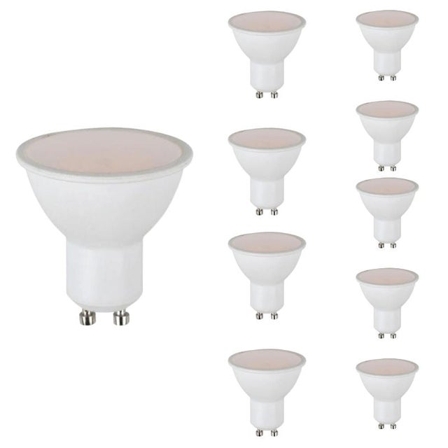 Ampoule LED GU10 4.5W 110° - Pack de 10 / Blanc Neutre 4000K - 5500K - SILUMEN