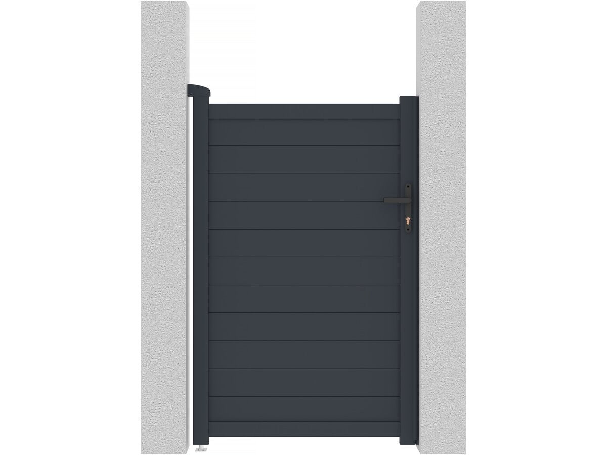 Furtka aluminiowa "Marc" - 101.2 x 155.9 cm - Szara