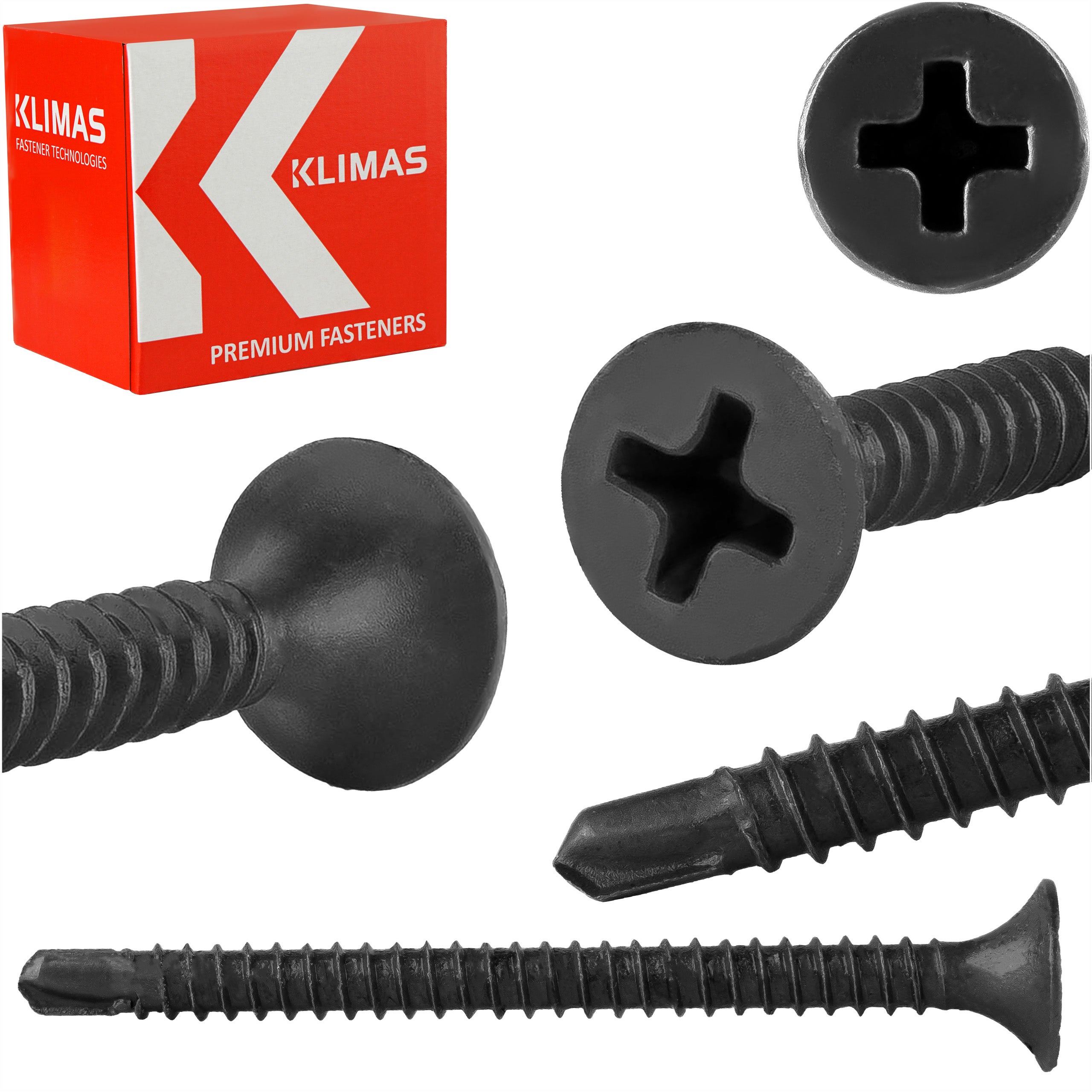 Wkręty do GK do metalu Klimas KSSG 3,5x45 mm samowiercące do GK 500szt