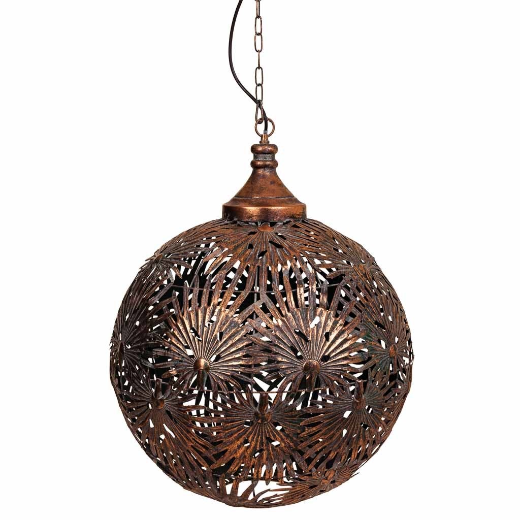 Lampe de plafond en métal doré 50x50x64/133h - 4