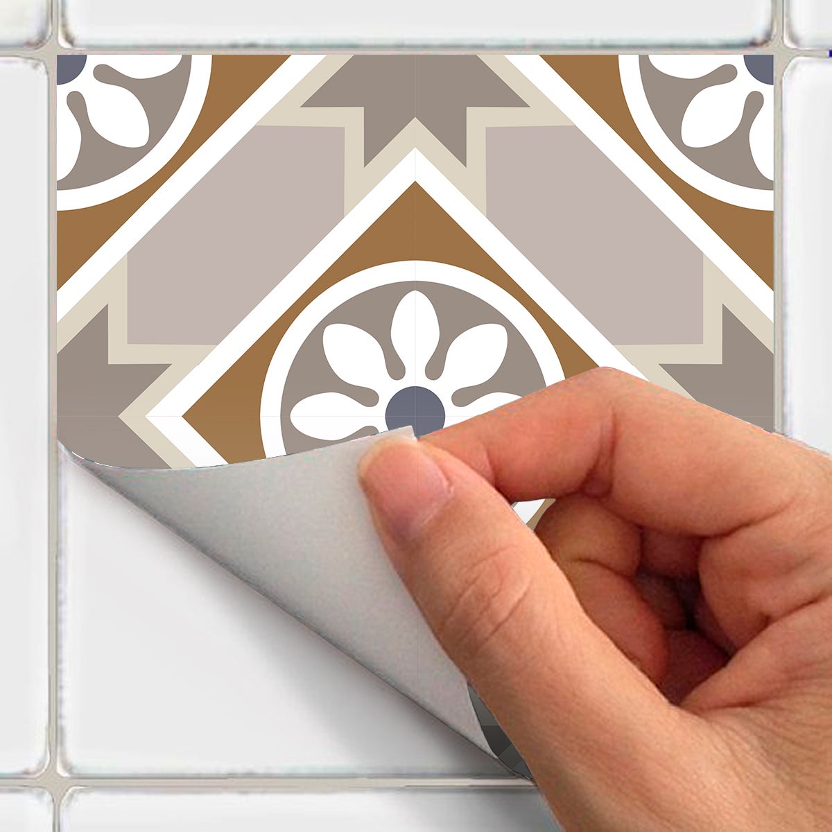 9 adesivi piastrelle di cemento azulejos mataro - Sticker adesivo - adesivi murali - 9stickers15x15cm - 4