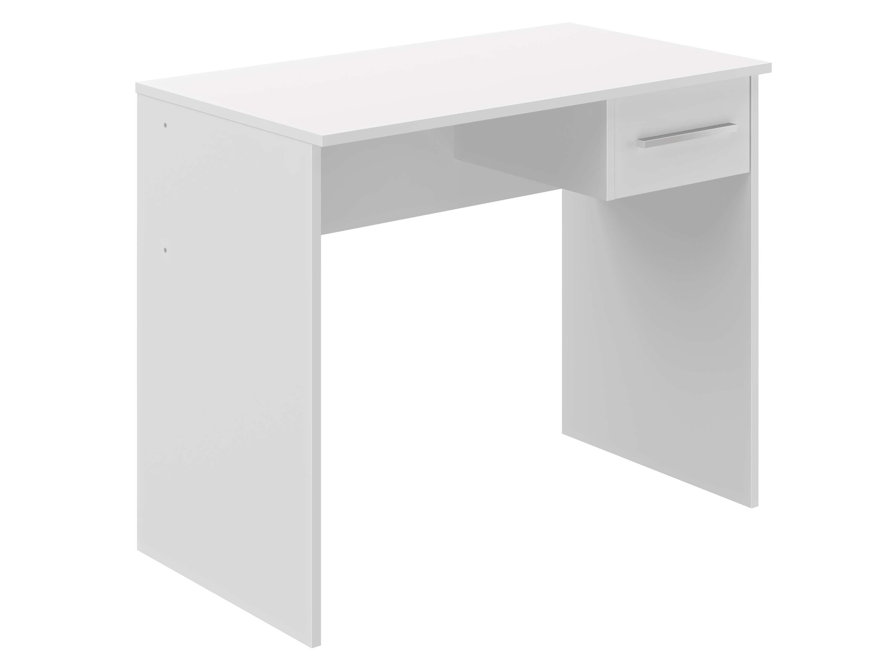 Bureau SAME 1 tiroir 90x50x74 cm blanc TALESA - 8