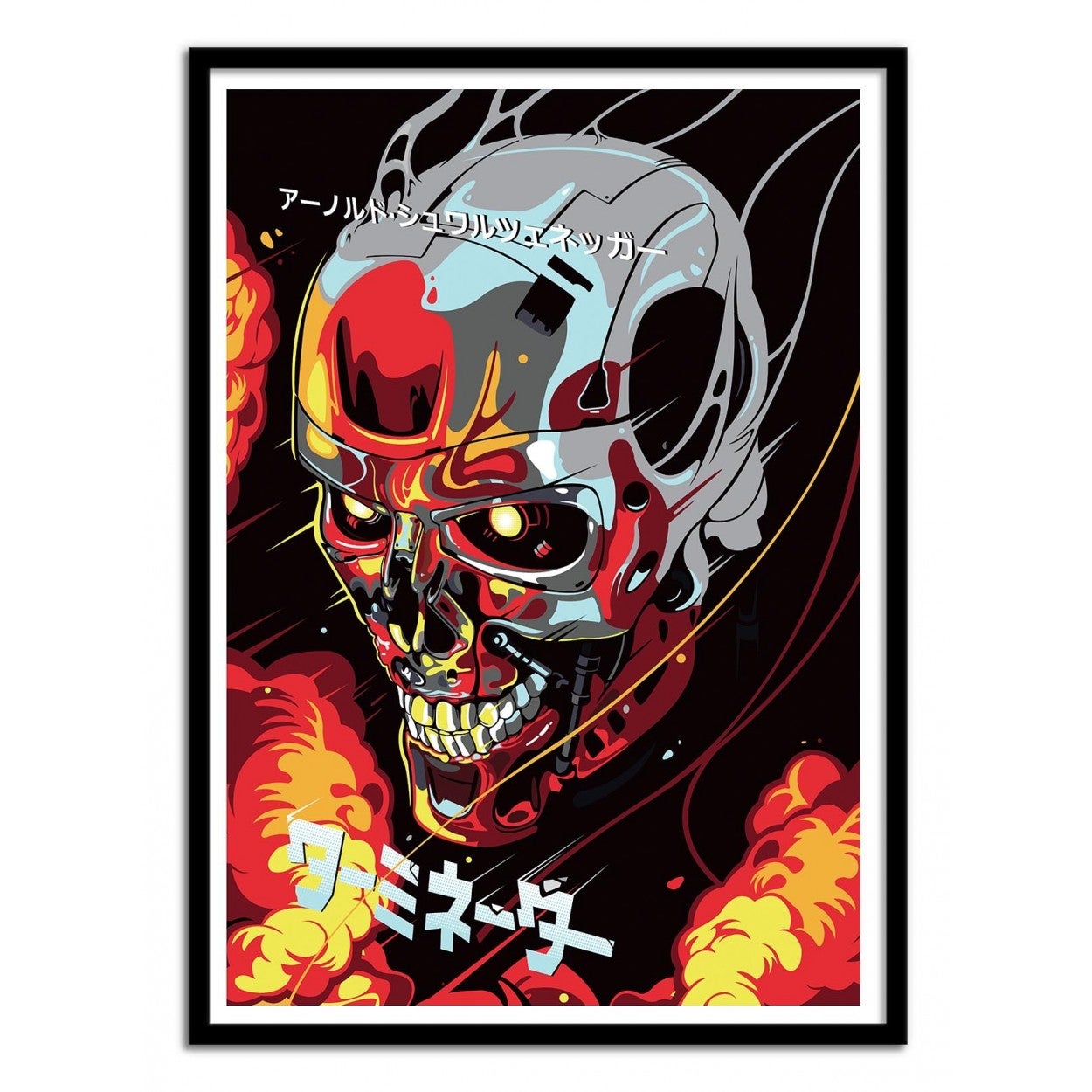 Art-poster - endo - samuel ho - con marco negro 30 x 40 cm
