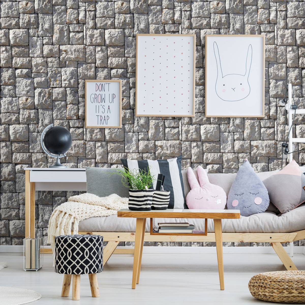 Adesivi materiale pietre dei Pirenei - Sticker adesivo - adesivi murali - 40x40cm - 3