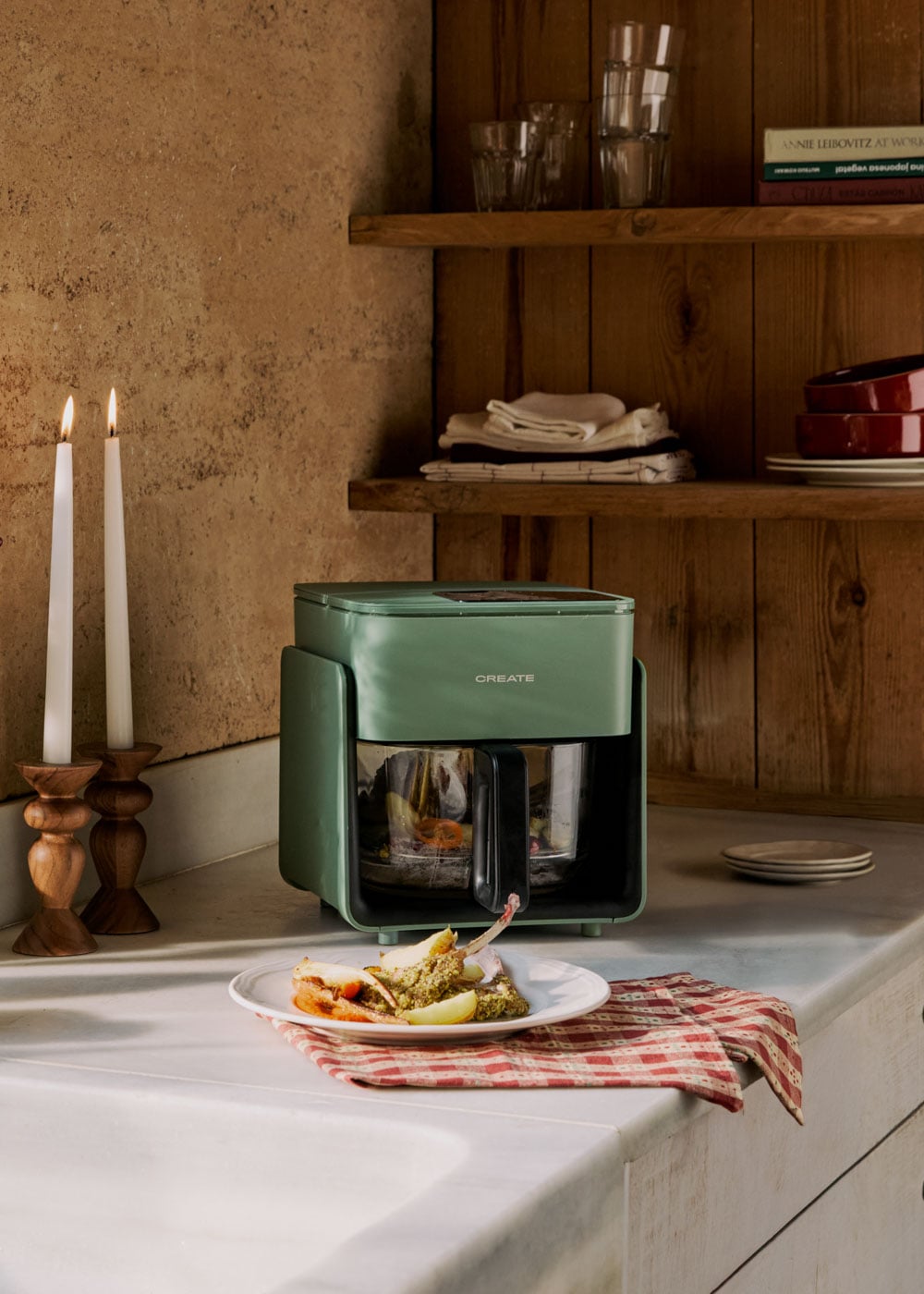 AIR FRYER STUDIO CRYSTAL – Szklana frytkownica powietrzna 4,2 l, 1300 W - 2