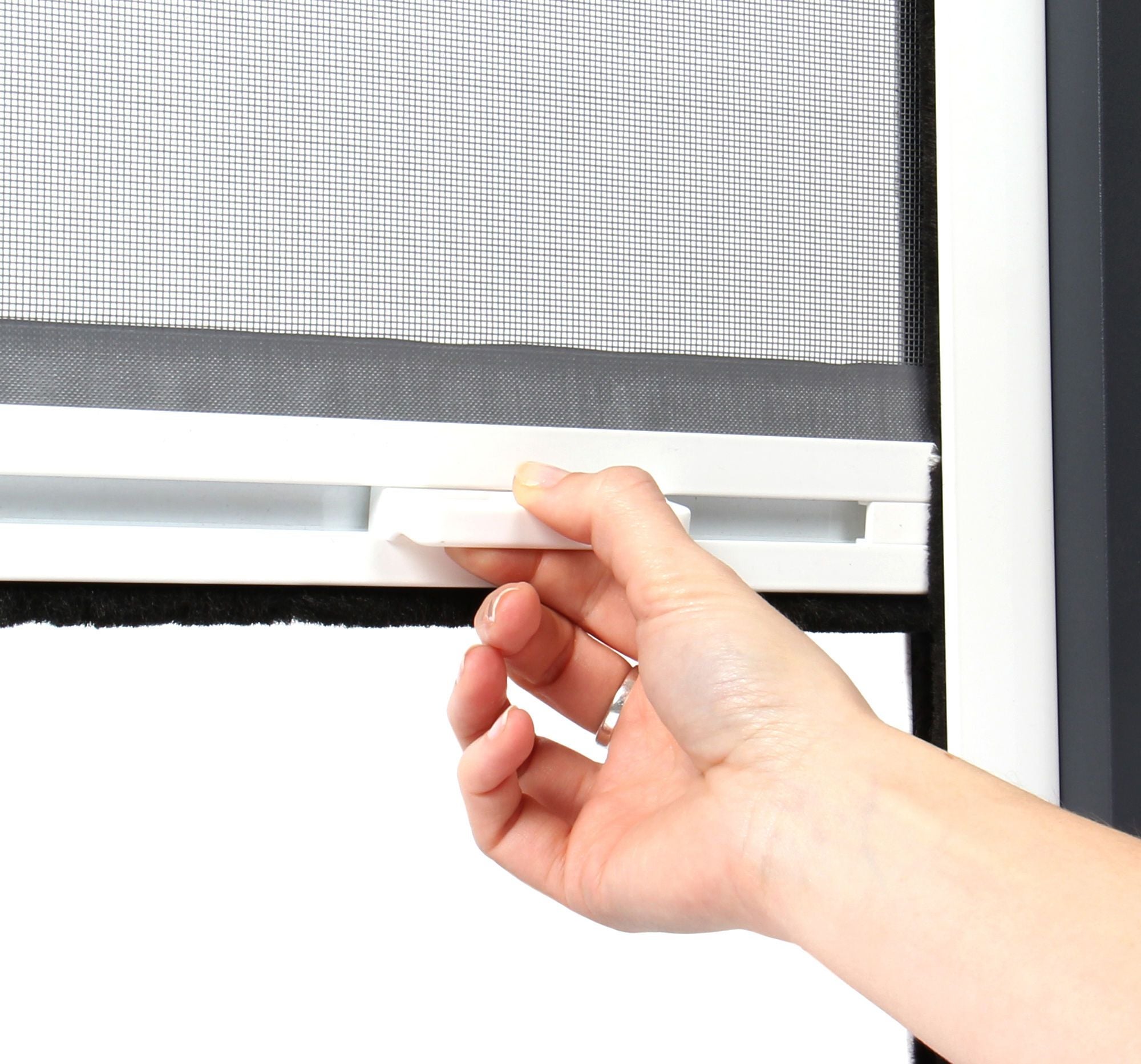 Moustiquaire 100x80 cm à enroulement vertical pour fenêtre alu blanc – Luxe AVOSDIM - 5
