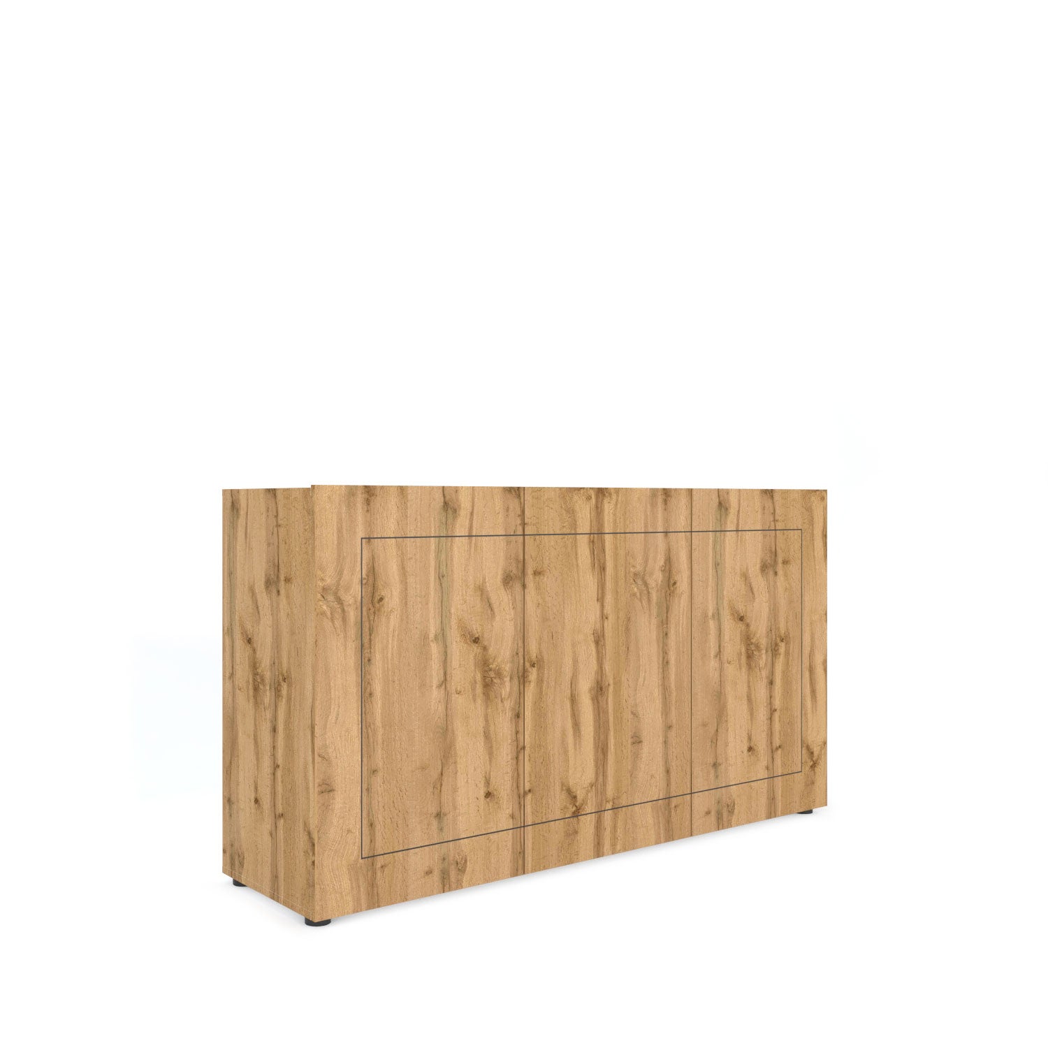 Komoda 3-drzwiowa 150x40x83,5 cm Elios dąb naturalny