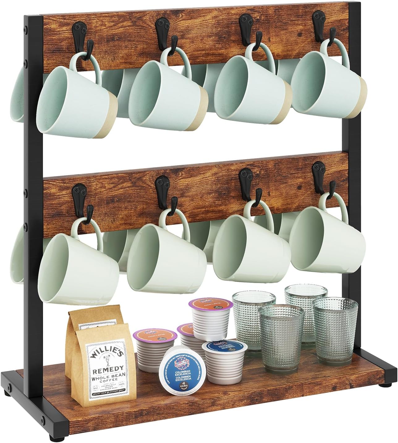 Séchoir À Tasses Porte-Tasses Support Présentoir Pour 6 Plats 6 Tasses