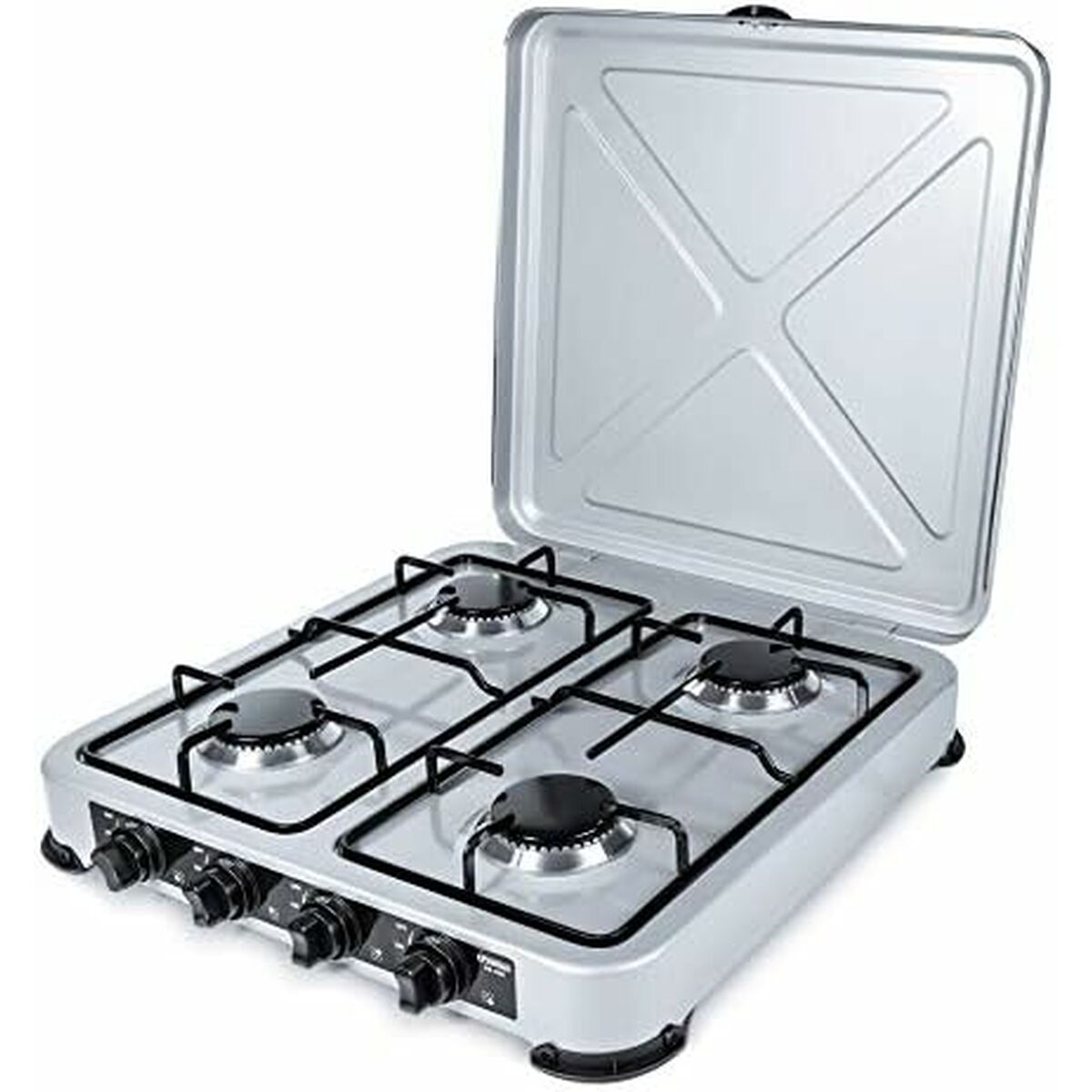 Phönix PS-450T - Hornillo De Gas Empotrable De Acero Inoxidable Con 3 Quemadores, Propano Y Natural