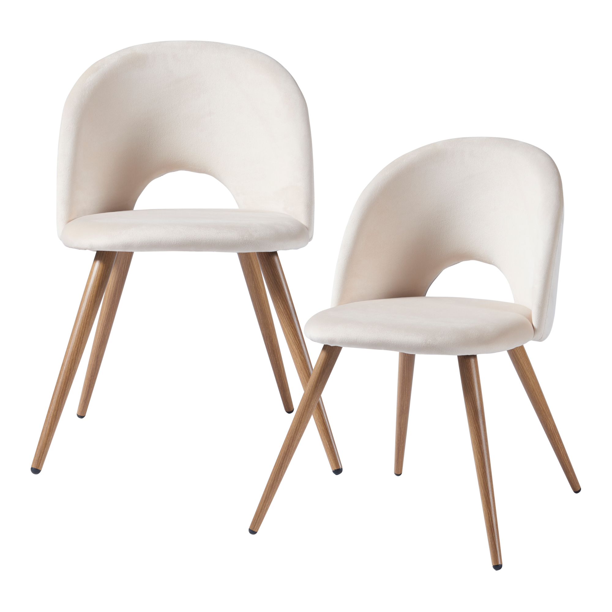 Lot de 2 chaises de salle à manger Karijoki 77 x 50 x 55 cm beige [en.casa] - 3