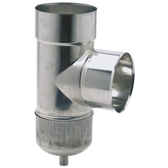 Ten - Te tubage 90° + purge inox 180 - 886180