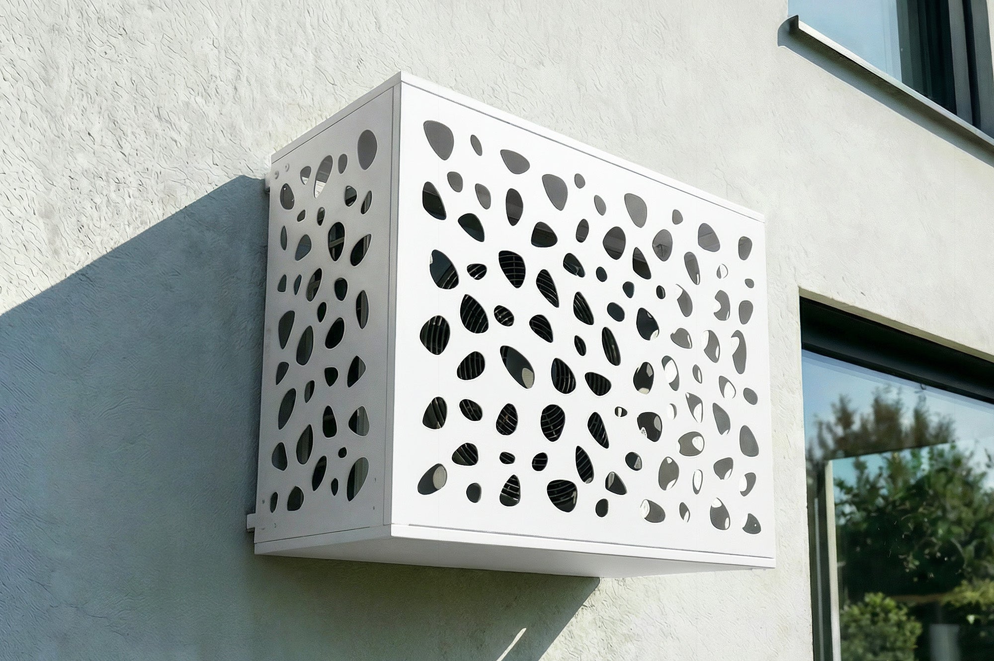Obudowa klimatyzatora Aneto Sunny biała aluminiowa z panelem dolnym - rozmiar M