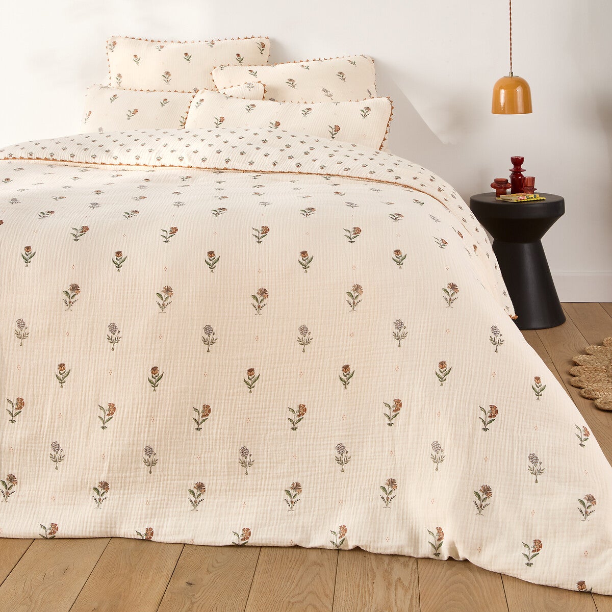 Housse de couette gaze de coton, Emeline - Imprimé - 240 x 220 cm - 4