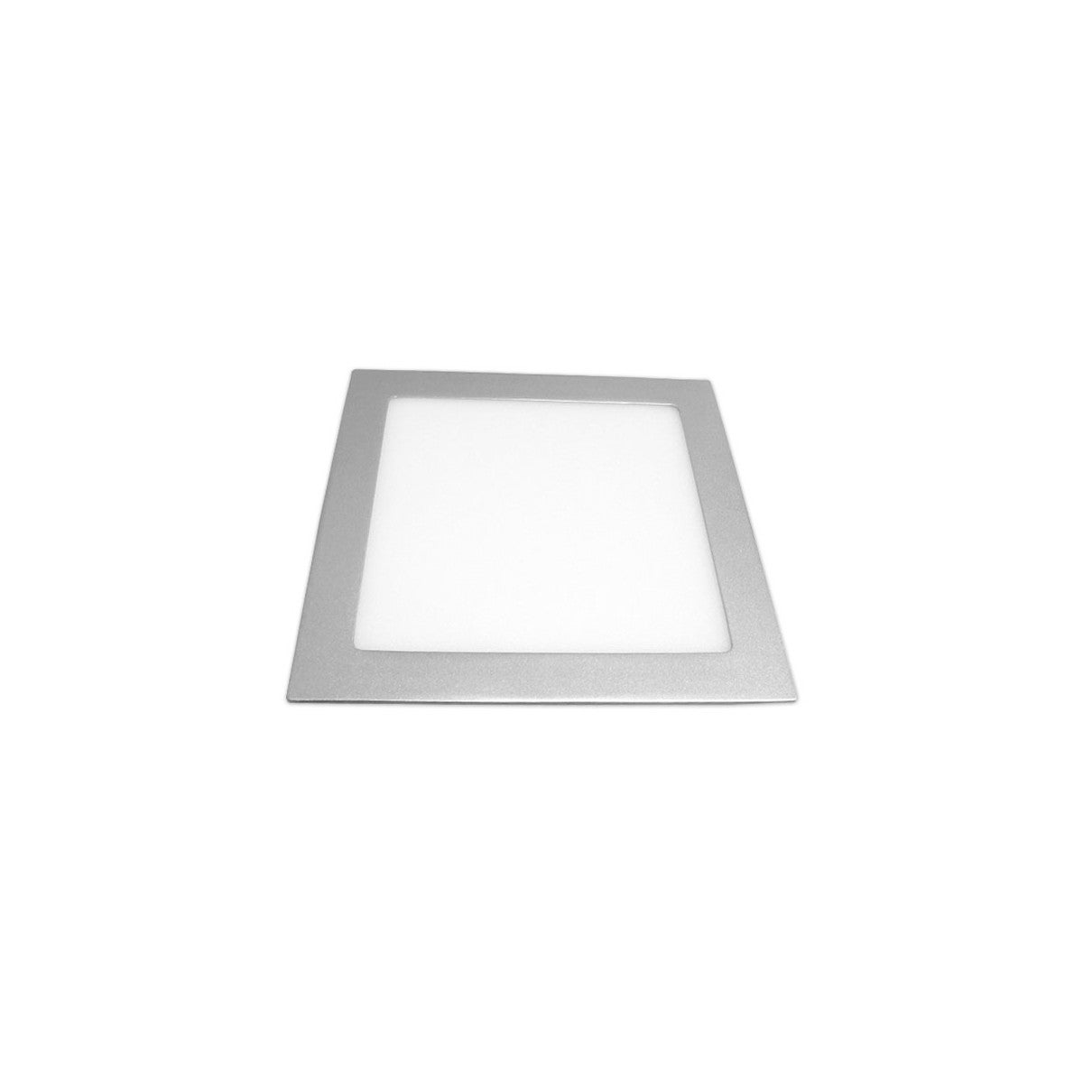 Downlight LED de 18W COLOR PRATA quadrado - Luz Neutra | Leroy Merlin